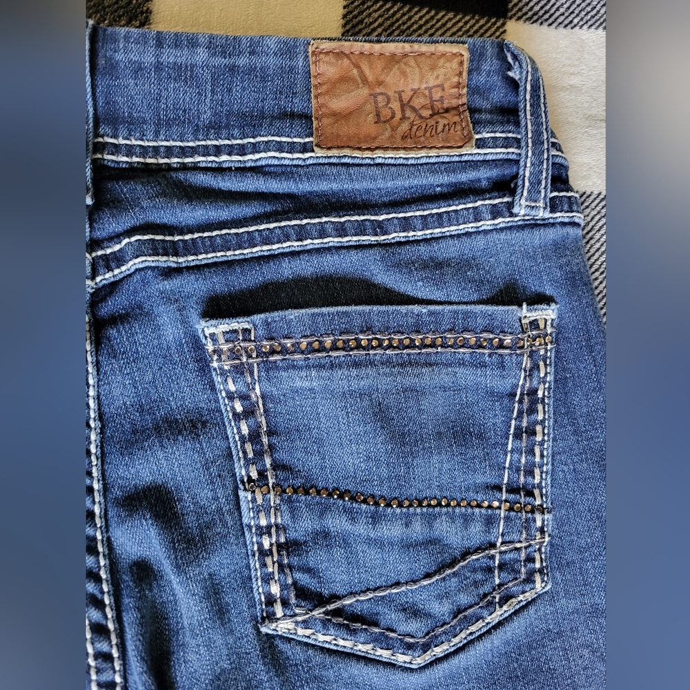 BKE Addison Bootcut Dark blue Jeans Size 26X33 1/2 (fit like 2L)